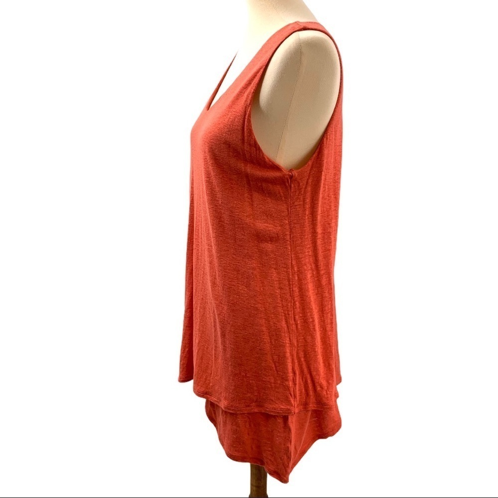 J. Jill Linen Blend Asymmetrical Lagenlook Tunic Top Women Large - Picture 4 of 9